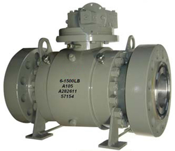 Class 1500 flanged RTJ ball valve