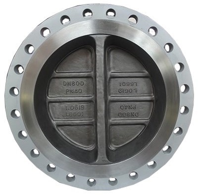 double flanged dual plate check valve